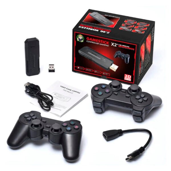 Consola Retro Game Stick X2 + 2 Joysticks + 30K Juegos!